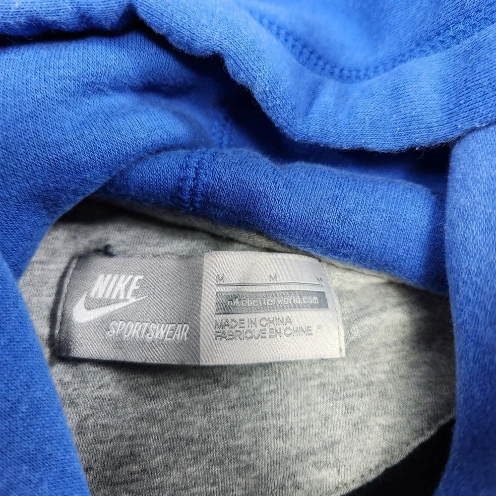 Vintage‎ Kentucky Wildcats Hoodie Men Medium Nike Y2K Black Blue Fleece NCAA UK